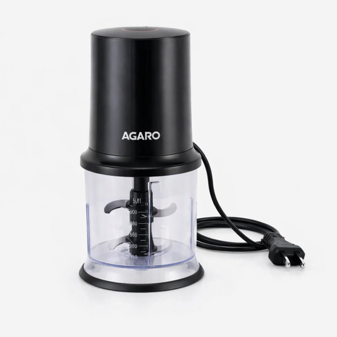 AGARO Electric Chopper with Twin Stainless Steel Blades | 500 ml | 400W