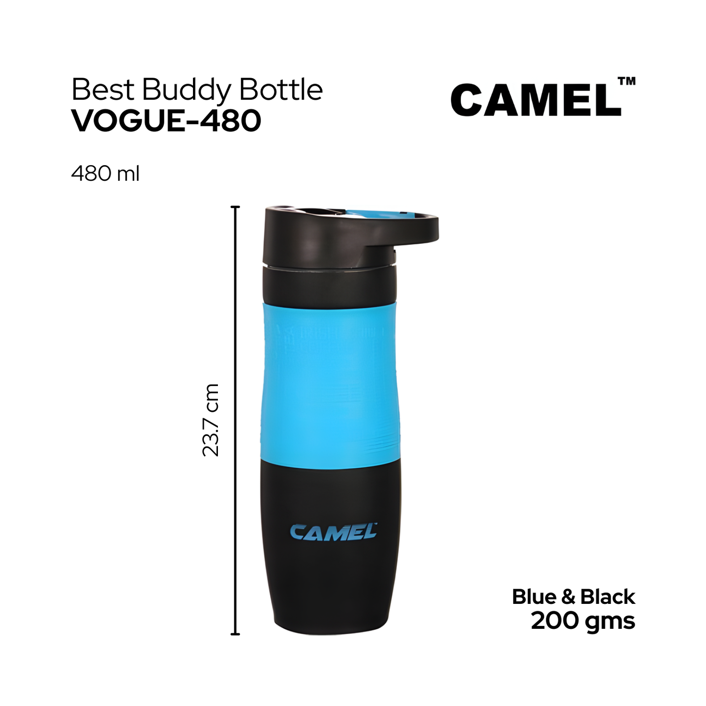 Camel VOGUE | Stainless Steel Vacuum Flask | Double-Wall Insulated | 480 ml