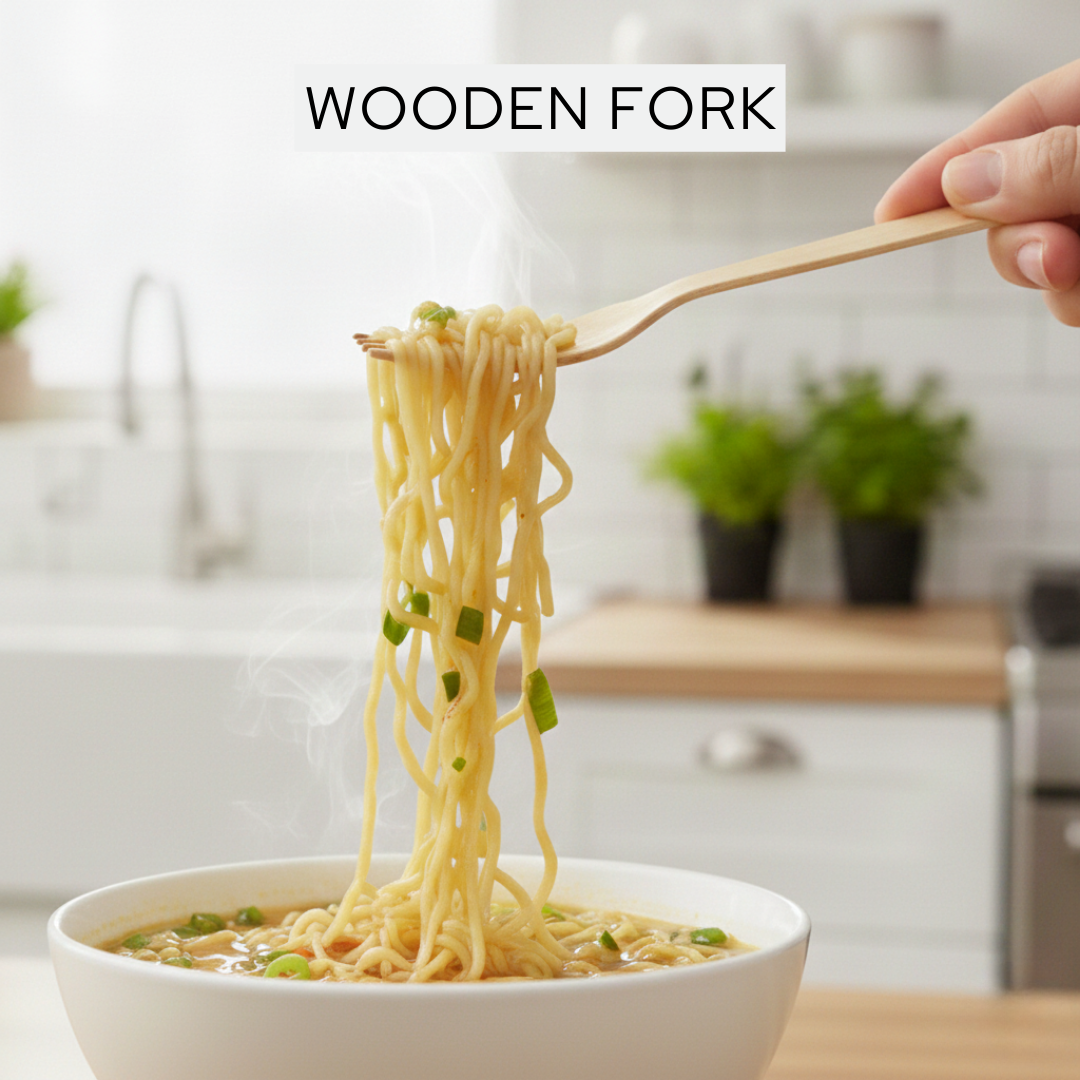 Eco-Friendly Wooden Fork | Natural Eco-Friendly Disposable Fork for Food & Parties