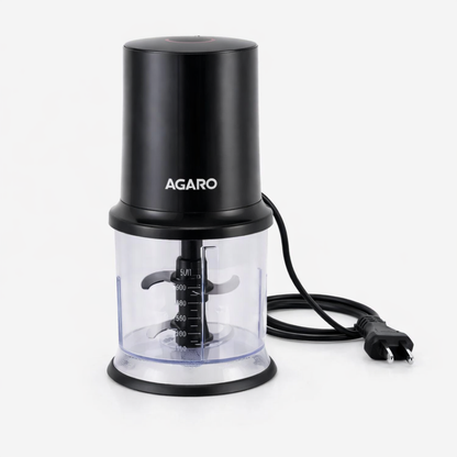 AGARO Electric Chopper with Twin Stainless Steel Blades | 500 ml | 400W