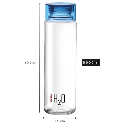 Cello H2O Water Bottle – Leakproof | Odour-Free & Easy to Clean | 1000 ml