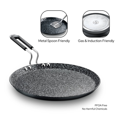 Prestige Tawa | Hard-Anodised Non-Stick | Induction & Gas Compatible