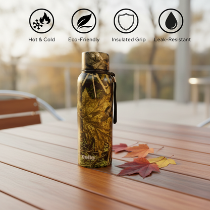 Duro Deezee Kent Double Walled Stainless Steel Water Bottle with Durable DTP Coating, 550ml, Copper