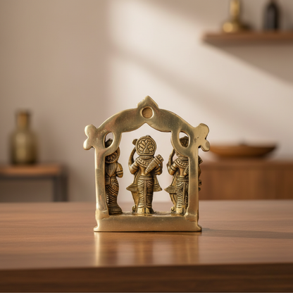 Ram Parivar Pital Murti | Brass Idol for Home Temple, Puja & Gifting | 680 gm
