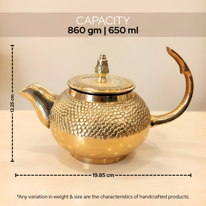 Brass kettle | Danedaar design | Premium product | Used for Gifting, househould use- Ghee holder etc