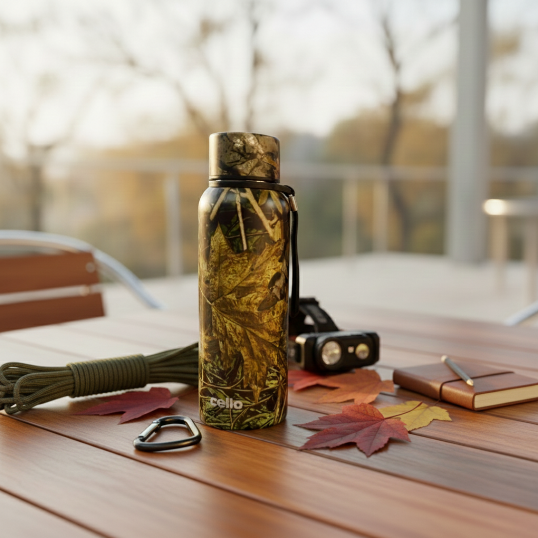Duro Deezee Kent Double Walled Stainless Steel Water Bottle with Durable DTP Coating, 550ml, Copper