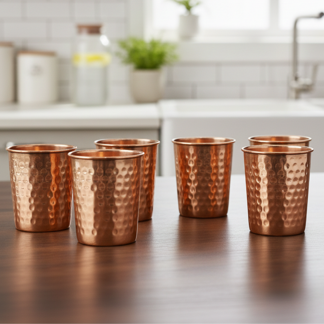 Copper Water Jug Hot & Cold | Eco-Friendly | Easy-Flow Spout & Leak-Resistant